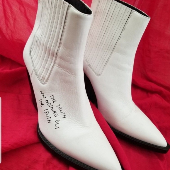 IRO White leather ankle Boots - Picture 3 of 9